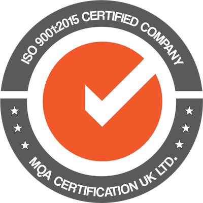 ISO 9001:2015 certified – MQA Certification UK Ltd. (opens verification page)